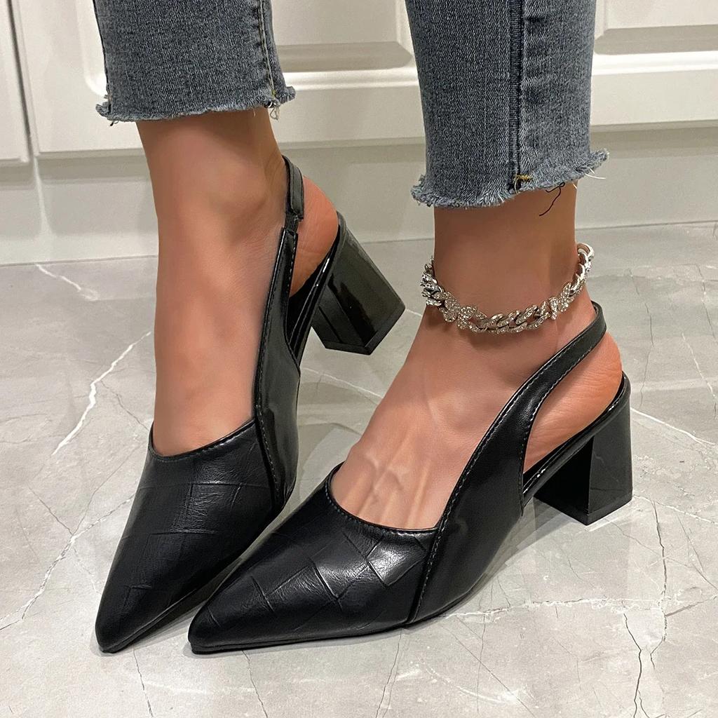 High Heels Women's Sandals Summer 2024 Trend Pointed Toe Shoes Woman Autumn New Pumps Fashion Dress Shoes for Women Zapatos