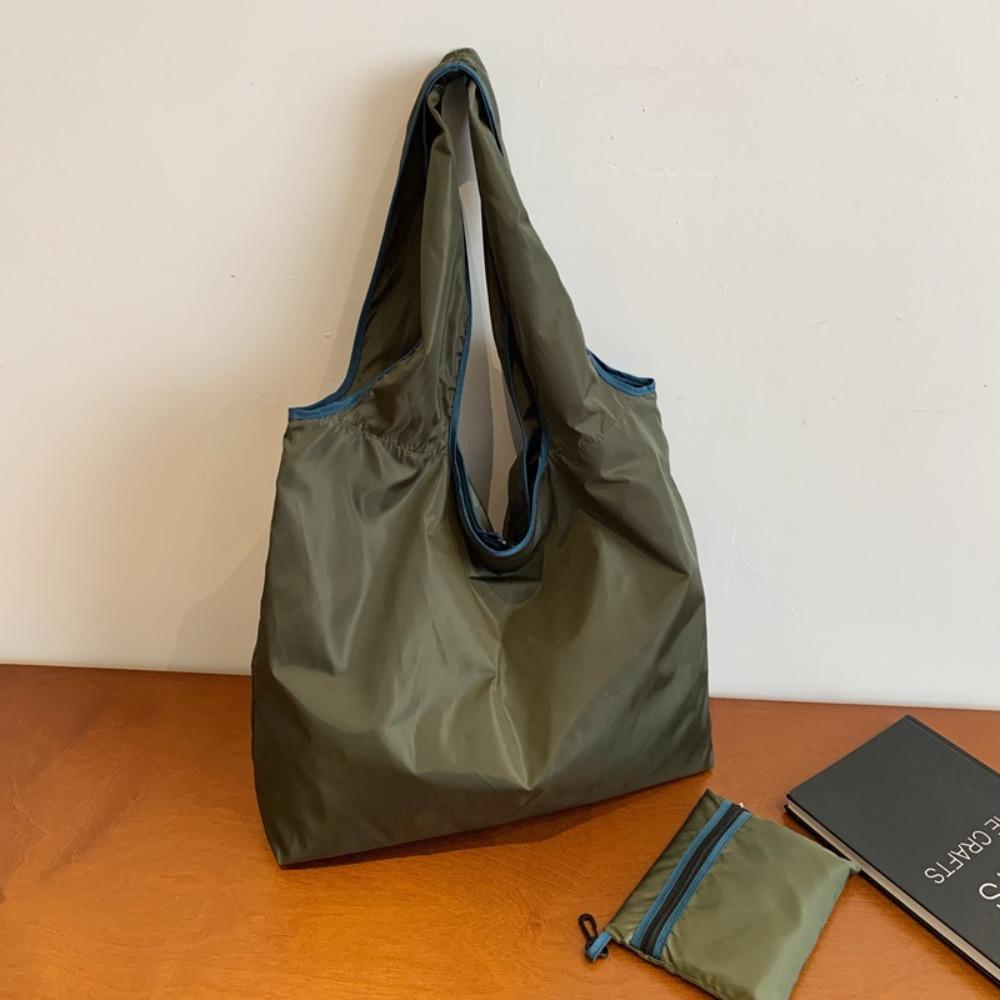 Foldable ~ Fold Folding Shopping Bag Waterproof Grocery Storage Bag Reusable Nylon Tote Bag  Outdoor