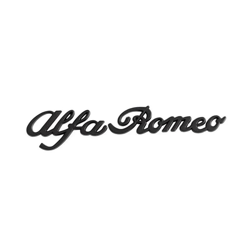 

Metal Alloy Car Body Sticker for Alfa Romeo 147 155 156 159 Mito Giulia GT Giulietta Auto Rear Trunk Emblem 3D Badge Decoration чёрный