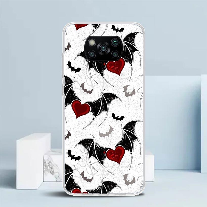 Gothic Vampire Scarlet Art Phone Case For Xiaomi Poco F7 Ultra X5 X6 X7 Pro M7 Redmi 15C 15 13C 13 12C 12 10C 10 10A 9 9C 9A 9T
