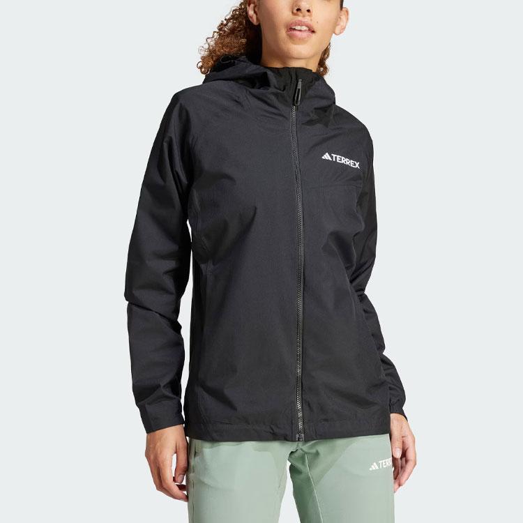 Adidas Multi 2L Rain.Rdy Performance Jacket with Hood Women Outerwear Black IV9835