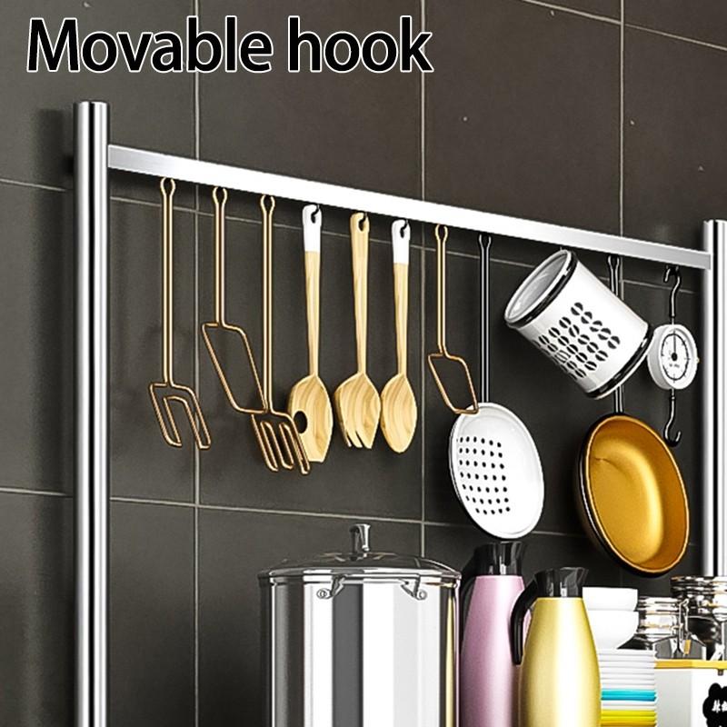 Verdicktes Edelstahl Gasgestell Haushaltsküchentischregale Multifunktionales Gasherd-Lagerregal