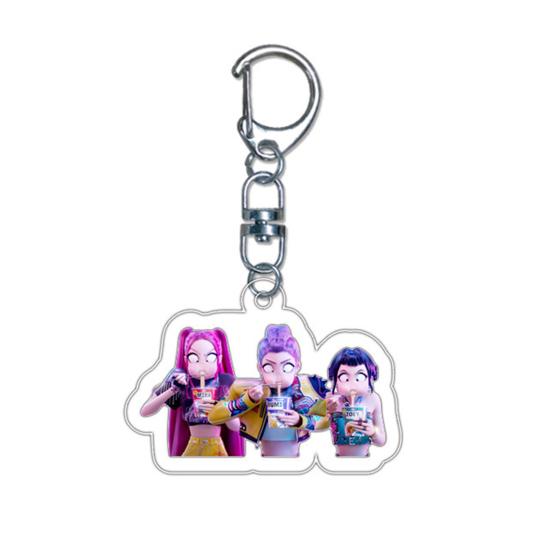 Witch Hunter Keychain Acrylic Anime Pendant Holder Vivid Character Expression Keychain Bag Accessory