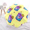 1pc Cocktail PrintAutomatic Open/close Folding Umbrella, Compact Portable Travel Umbrella, Perfect Birthday/Holiday, Cute Umbrella Y011