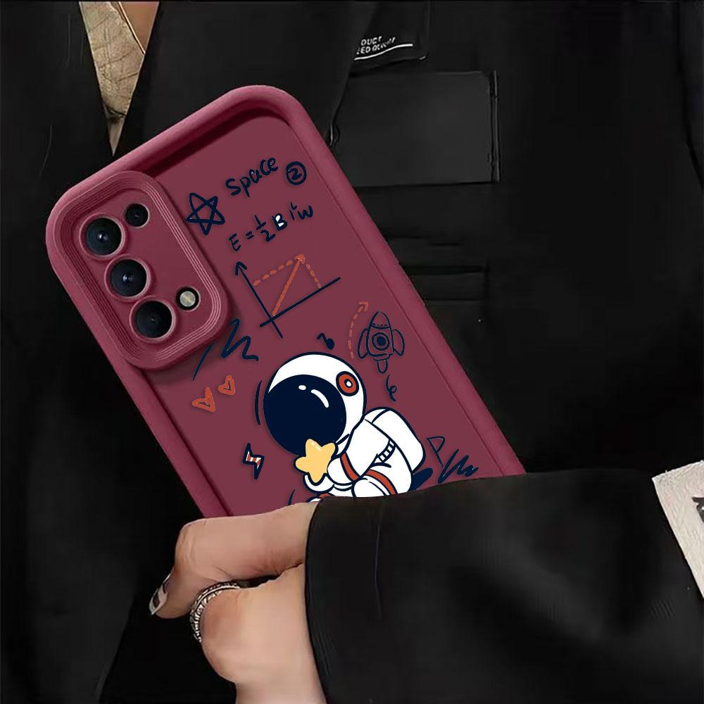 Cartoon Astronaut Space Phone Case For Infinix SMART SPARK 9 10 20C 30C 40C CAMON 20 30 40 POP 8 POVA 6 7 ITEL A70 A80 A90 Cover