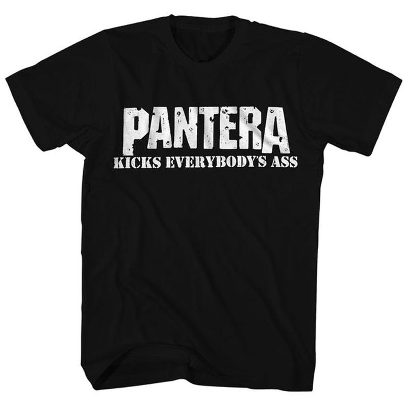 

Pantera Bands Dark and Retro Classic Rock Albumthemed Mens Pure Cotton Loose Shortsleeved Tshirt S