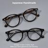 Vintage Round Acetate Glasses Frame Men Business Casual Decorative Eyeglasses Women Retro Trend Luxury Brand Fashionable Eyewear