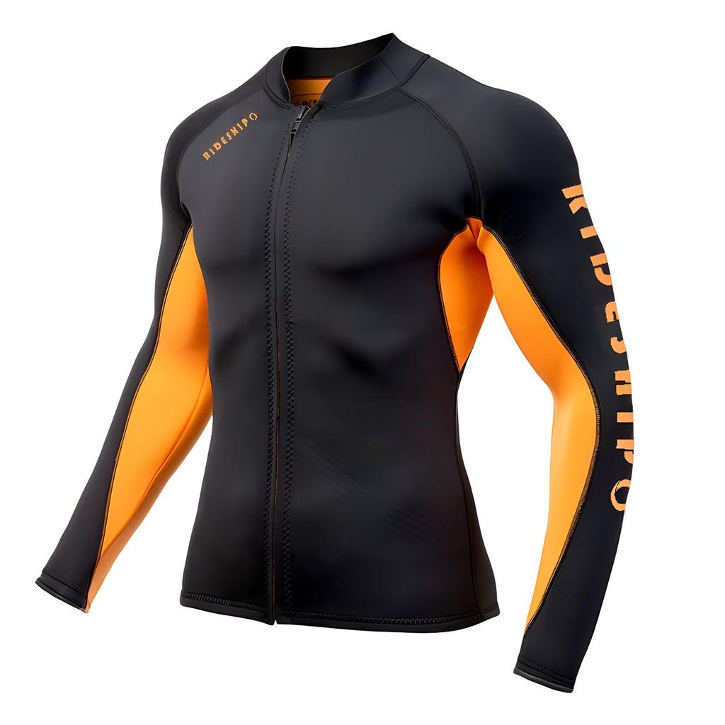 2/3MM Neoprene Wetsuit Men's Diving Top And Pants Separate 2 Pieces Set Snorkeling Surfing Winter Thermal Swimsuit