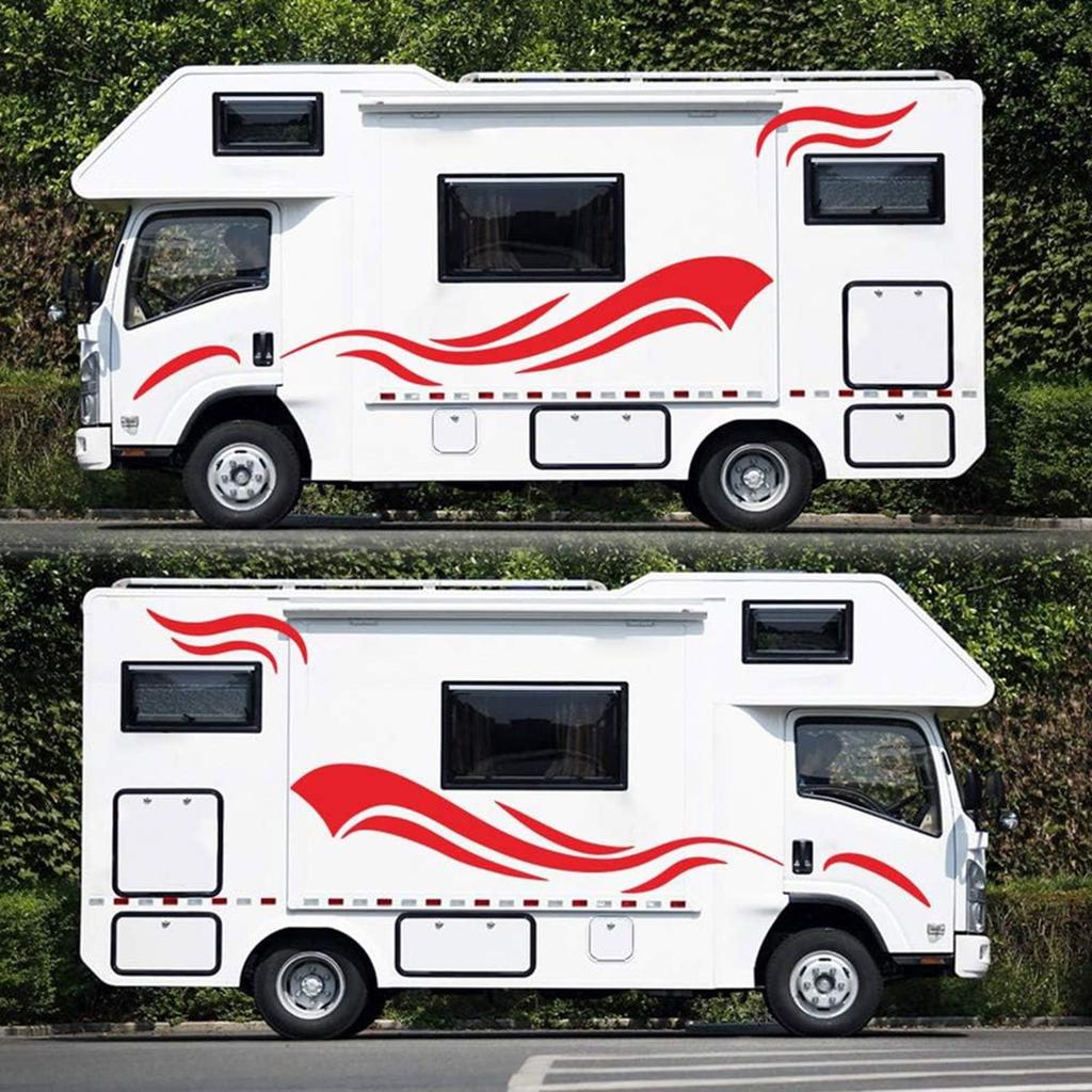 Weatherproof Stylish Car Body Graphics Stripes Stickers Suitable for Motorhomes and Offroads Vehicle In Various Patterns