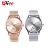 Pffee Silver Rose Gold Watches For Women Fashion Quartz Wrist Watch Ladies Elegant Reloj Mujer Gifts