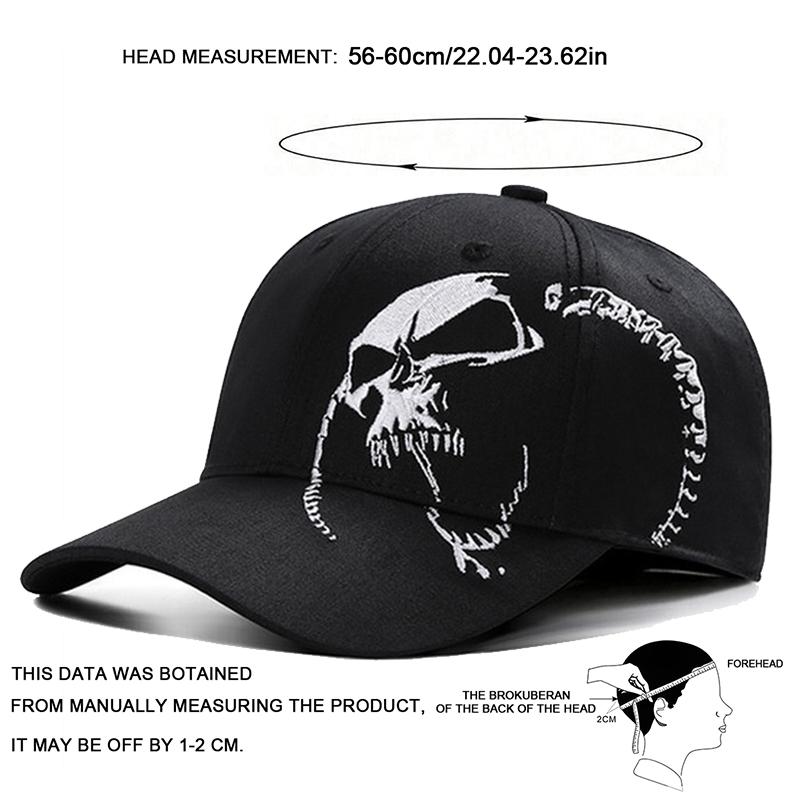 High Quality Unisex Cotton Outdoor Baseball Cap Skull Embroidery Snapback Fashion Sports Hats For Men & Women Cap Bone Garros