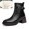 Fashion AIYUQI Women Ankle Boots Square Toe 2025 New Genuine Leather Vintage Women Ankle Boots British Style High Heel Booties Women