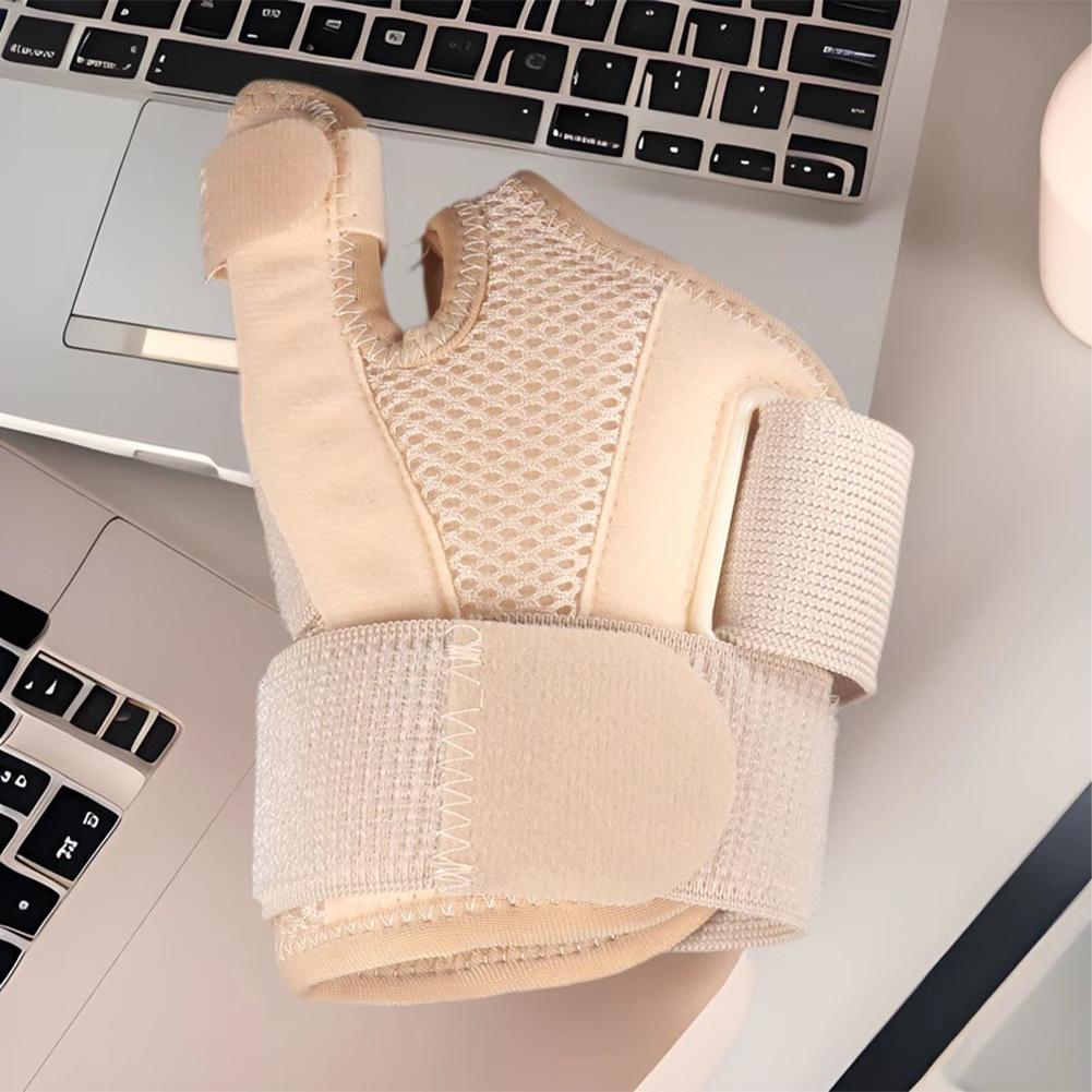 Sport Wrist Support for Tendonitis Compression and Breathabl Thumb Brace with Adjustable Straps Self-Adhesive Fabric Fixation