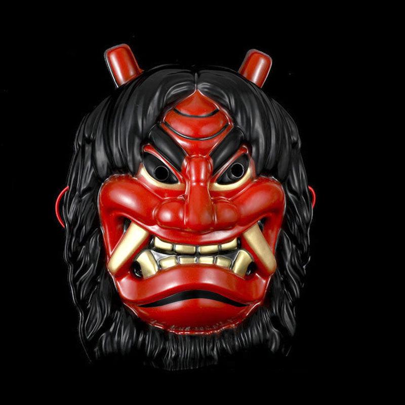 Men's Halloween Fox Mask - Anime Tengu Butterfly Dance Helmet