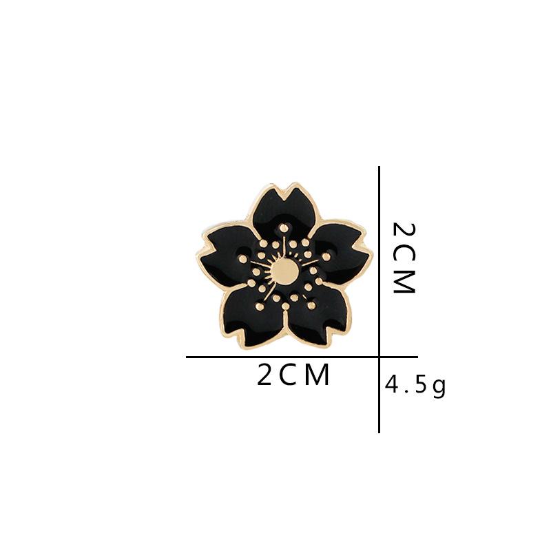 Sakura Blossom Cartoon Brooch: Versatile Enamel Floral Badge