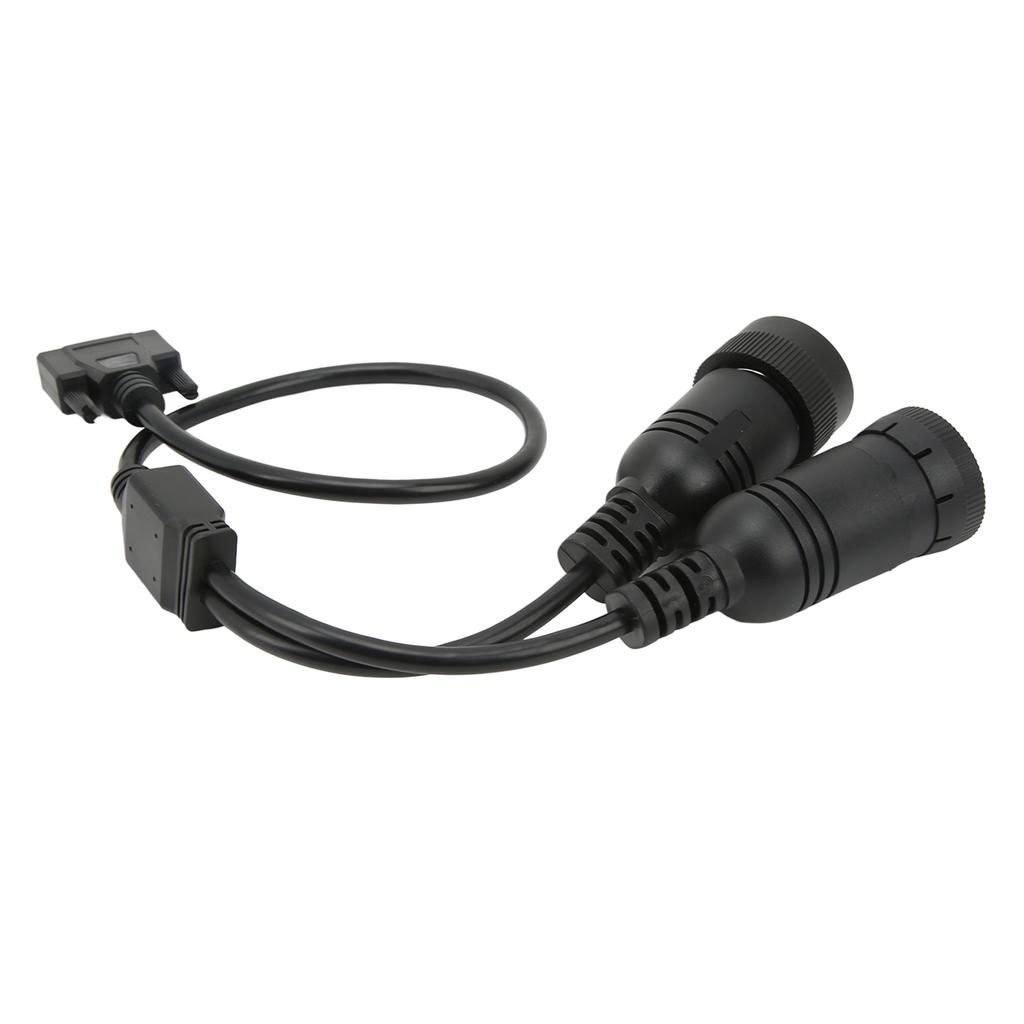 14Pin 9Pin Diagnosis Cable Adapter 457‑6114 ABS Rubber High Flexibility for ET3 OBD2 317‑7485