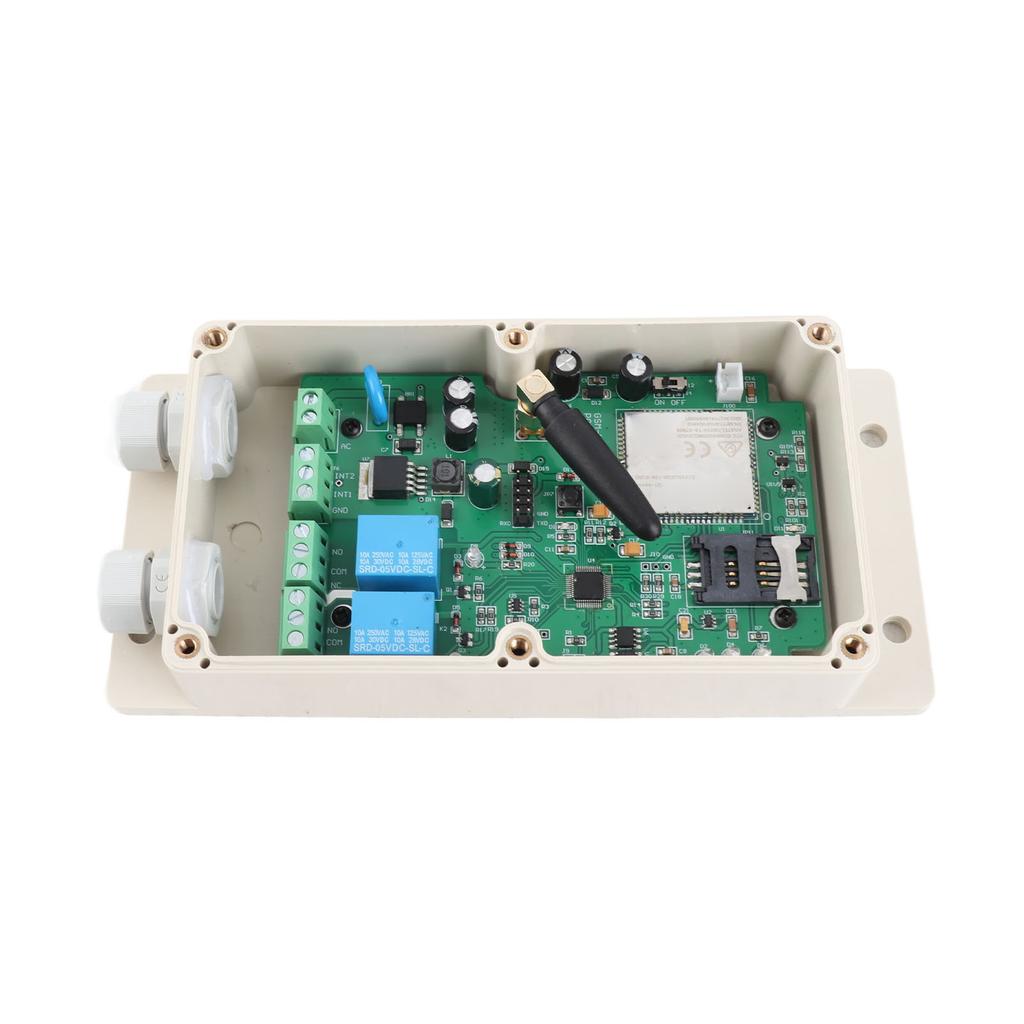 AC DC 1224V fjernkontrollboks Dobbeltkanals relékontaktbrytertilgang for GSMKEY4G 4G/3G/GSM AU