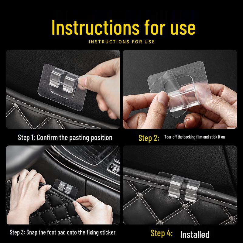 Car Floor Mat Fixing Magic Tape: Strong Double-Sided Adhesive for Secure Storage