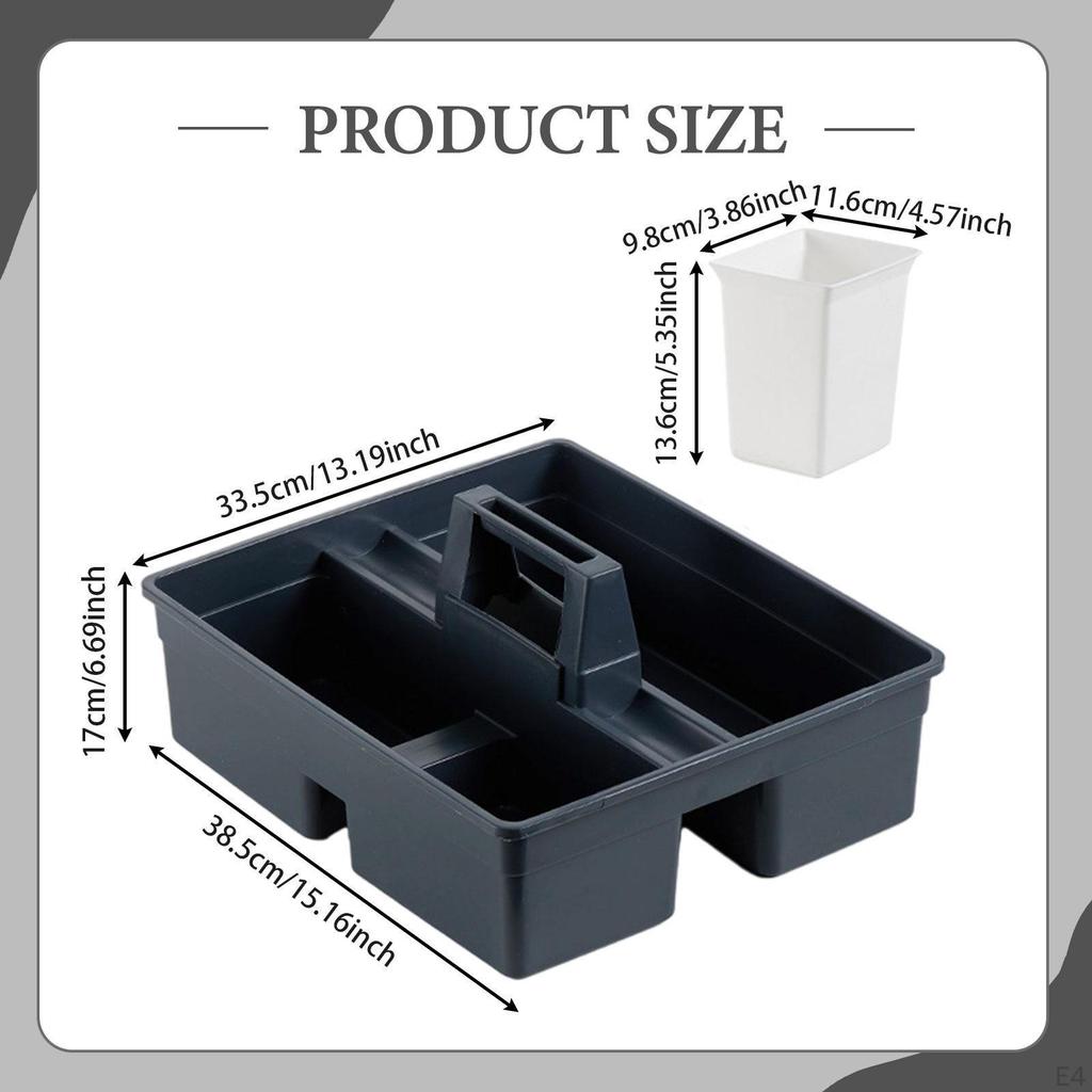 1 Piece Cleaning Tool Basket Multipurpose Storage Box Handy PP Container Refined Craftsmanship
