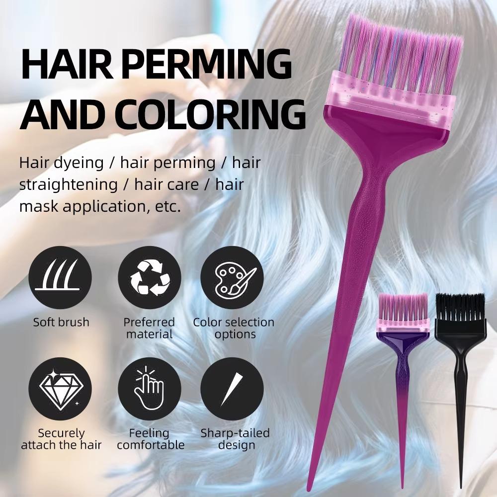 1Set Professional 8pcs Replaceable Brush Head Kit Hairdressing Tinting Coloring Tools  Salon