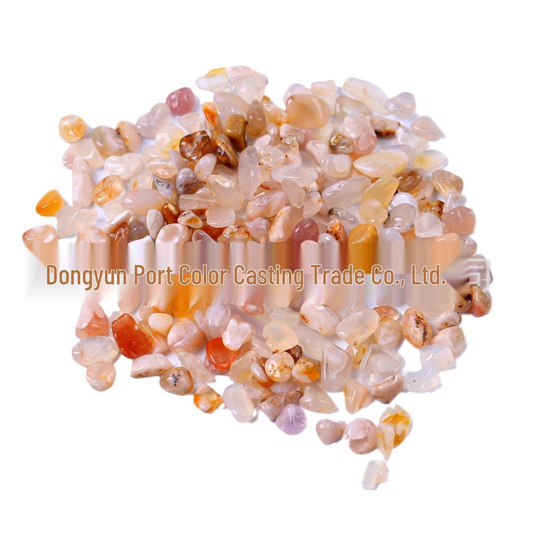

Cherry Blossom & White Snowflake Agate Gravel: Incense Diffuser, Yoga & Fish Tank Landscaping Stones 7-9mm, 500g