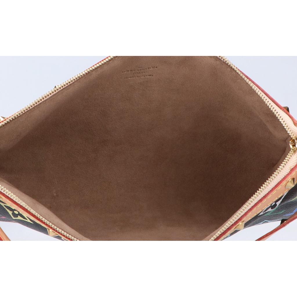 LOUIS VUITTON M92648 2008 Monogram Noir Pochette Handbag Black x multicolorUsed