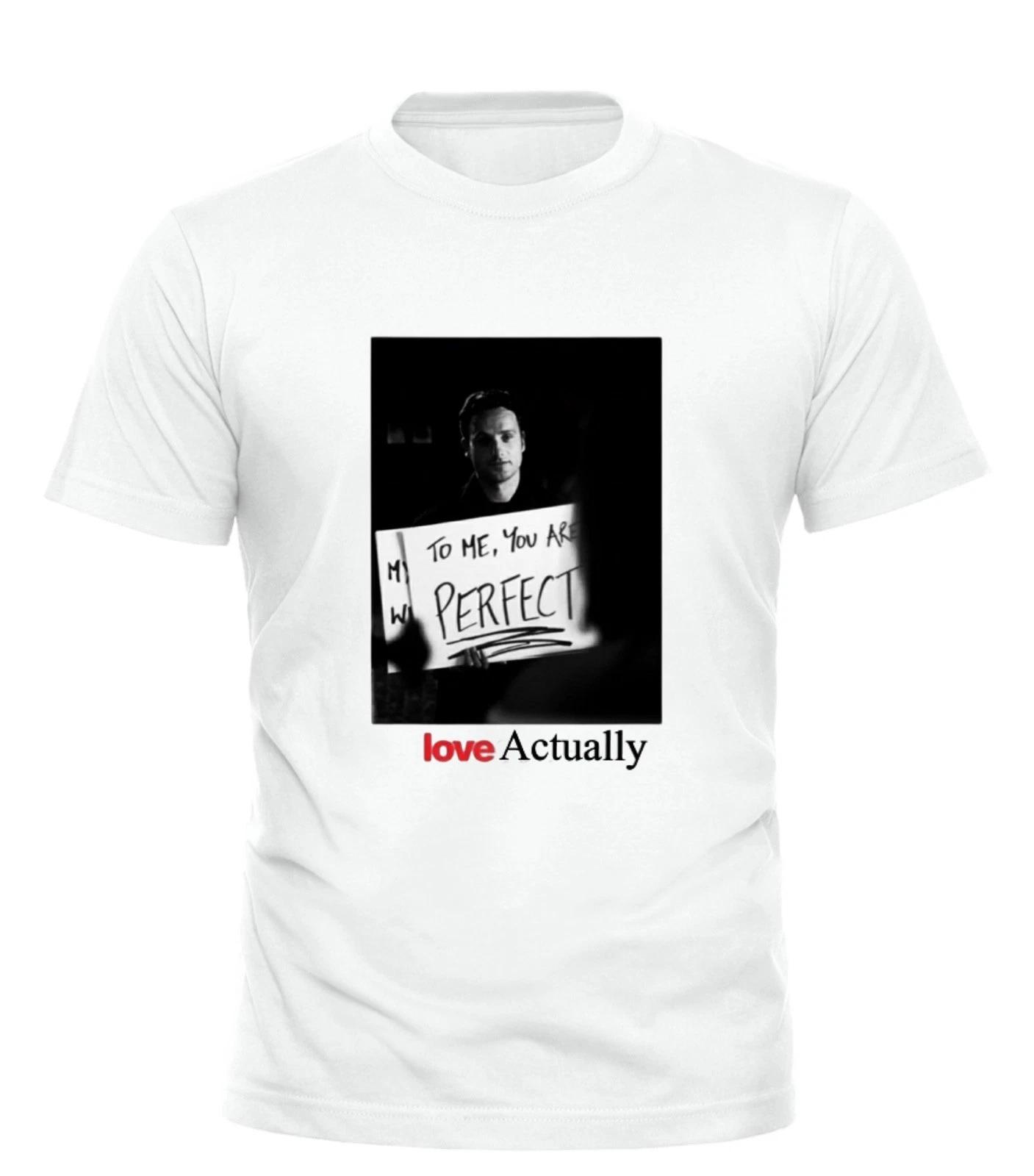 Love actually _ Romantic New Year T Shirt Mens Womens – Love Quote – UK Gift XL