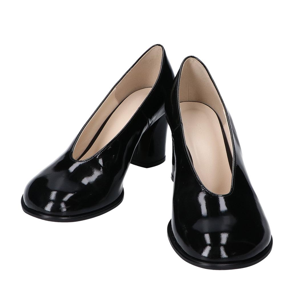 2.718 25-year-old oblique pumps shoes 36 blackUsed