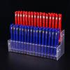 1-6 Tier Acrylic Pen Holder Storage Shelf Supermarket Stationery Store Rack Ballpoint Pen Neutral Pen Clear Ladder Display Stand