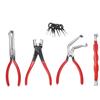 4pcs Electrical Disconnect Pliers Set Automotive Electrical Plug Disconnect Tool for Automotive Car Truck SUV Red