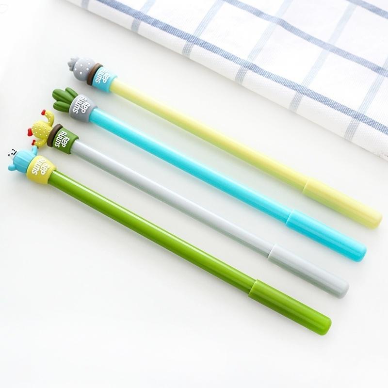 Kreativní kaktus zalité gelové inkoustové pero roztomilé školní psací potřeby děti dárek