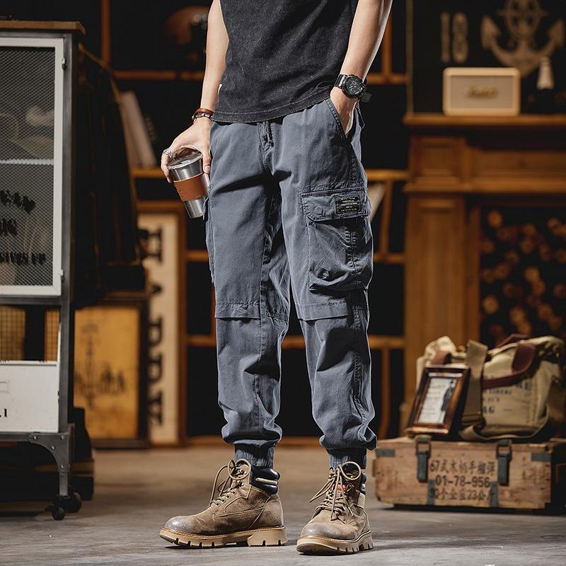 Men's Retro Overalls Outdoor Sports Loose Casual Pants Pants Men's Trendy Brand High-end Trousers Men's Clothing