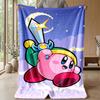 Kirby Cozy Flannel Blanket, Comfortable Warm Throw Blanket for Bedroom Sofa Home Use
