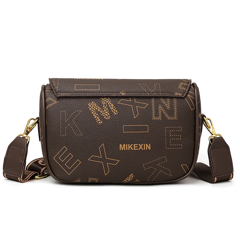 Vintage bedruckter Brief vielseitige kleine quadratische Tasche