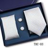 Men'S Business Tie Pocket Square Scarf Gift Box Set Formal Wedding Professional Shirt Trendy Tie Worker