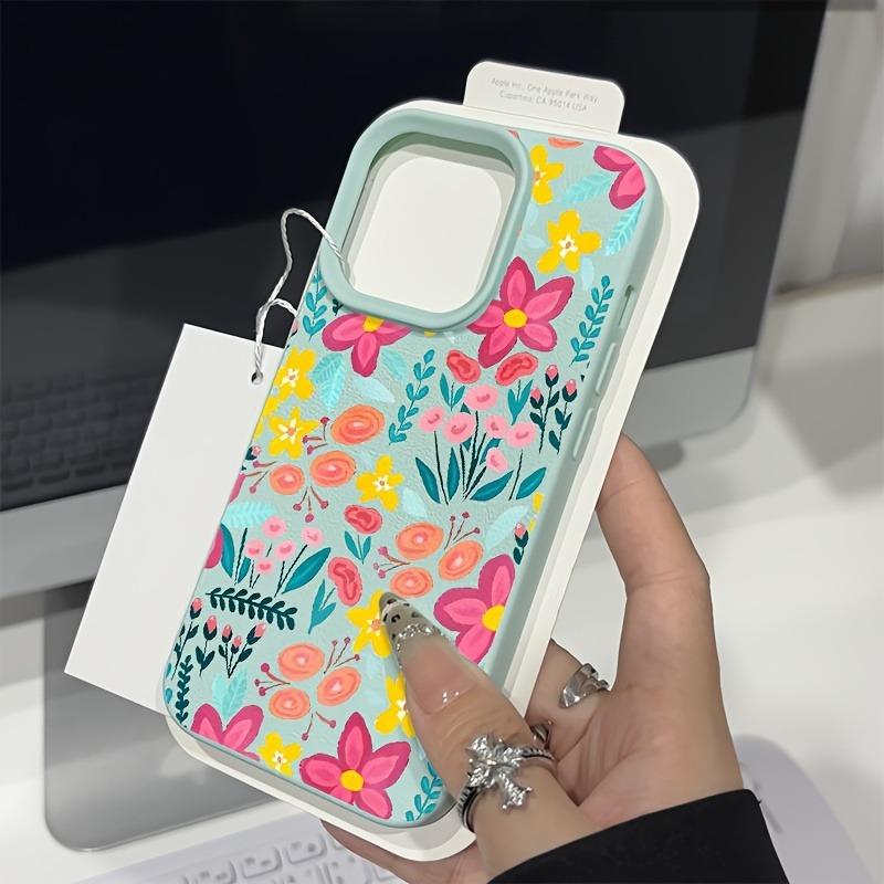 Flower Lichee Pattern Phone Case For iPhone 17 16 15 14 Pro Max 13 12 11 XS X XR 16E 16 Plus Air Shockproof Soft Silicone Cover