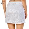 High Waist Sequin Bodycon Mini Skirt - European & American Nightclub Party Wear