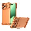 For iPhone 17 Pro Max Bumper Case Lens Kickstand Heat Dissipating Metal Corner Phone Cover