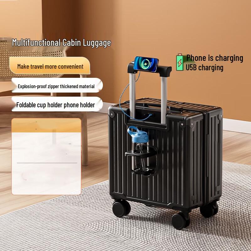 Carry-On Luggage with USB & Features 20 inch