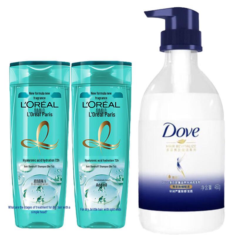 Dove Body Wash & L Oreal Shampoo Duo