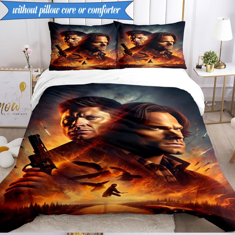Natural Brother 3pcs K-pop Music Group Bedding set,Ideal for Bedroom, Dormitory,Including Duvet Cover And 2pcs Pillowcases,Fan Gifts