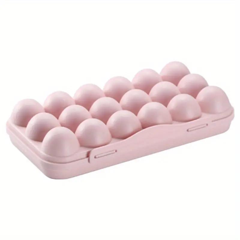 1pc Egg Storage Box Anti-Collision 12/18 Cell Egg Tray Refrigerator Preservation Flip Storage Box Household Kitchen Organization