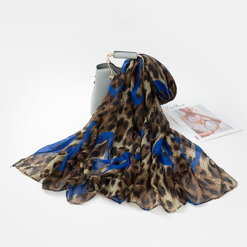 

Женский хлопково-льняной солнцезащитный леопардовый принт пряжа Бали принт шарф шаль пляжное полотенце литературный и ретро стиль More than 175cm