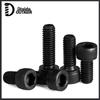 12.9 Black High-Strength Knurled Socket Head Cap Screw Bolt M2 M3 M5