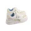 Dicksohlige rutschfeste kleine weiße Schuhe Board-Schuhe Damen Sommer neu Student atmungsaktives Mesh vielseitige lässige Sportschuhe Damen