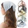 BendJoy® 5Pcs Women's Bandana Head Scarf Set, Daisy Print Elastic Hair Scarf | Soft Stretchy Headbands for Women, Multipurpose Fashion Accessorie