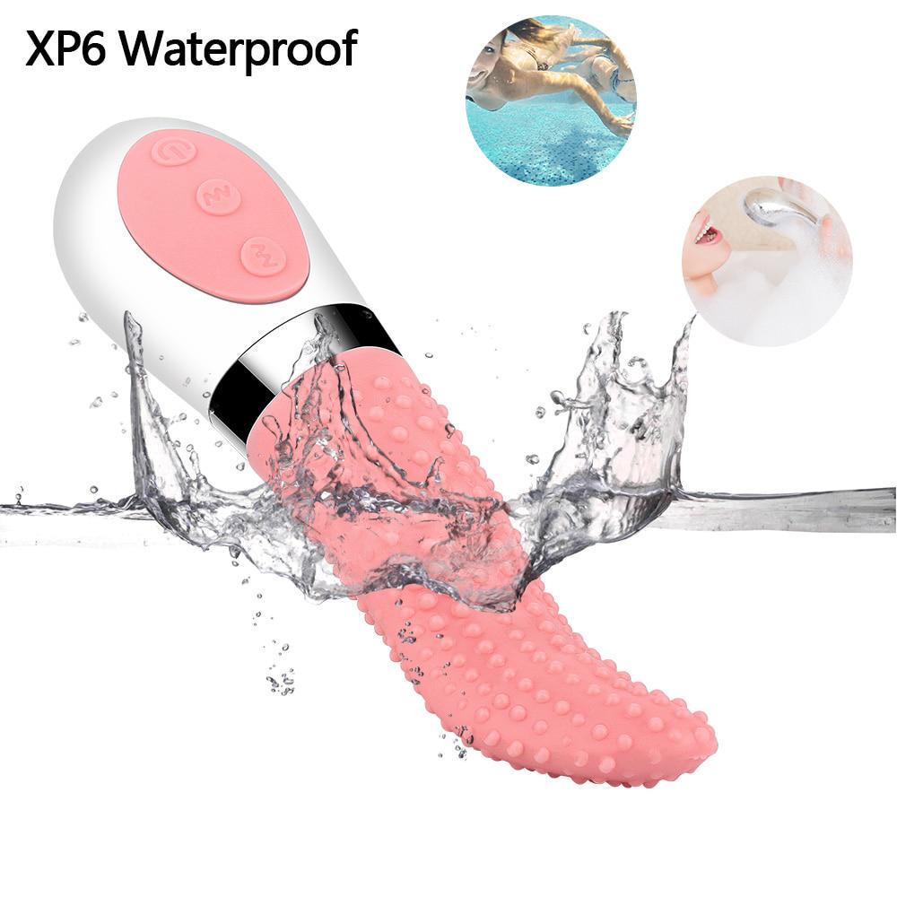 Vibrating Tongue Vibrator Vagina Tight Oral Licking Clitoris Stimulator Masturbator Sex Toys