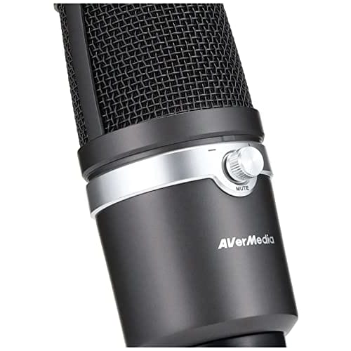AVerMedia USB Microphone AM310, a condenser microphone ideal for game commentary/live video streaming/recording, and the SP751 unidirectional micropho