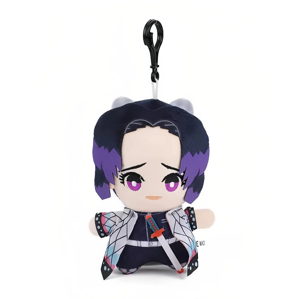 15-25cm Demon Slayer Cartoon Plush Toys Ghost Slayer Keychain Kamado Tanjirou Kamado Nezuko Kochou Figure Stuffed Doll Child Gif
