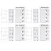 4pcs Checklist Board DIY Production Recyclable Portable Chore Checklist Detachable Chore Chart for DIY Message Travel